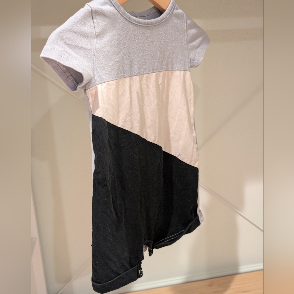 Color Block One Piece For Baby